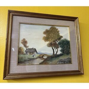 VTG Florence Artist L Arrini Carrini Charrini Watercolor 1965 Painting Signed
